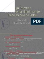 Flujo Interno: Correlaciones Empíricas de Transferencia de Calor