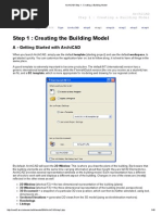 ArchiCAD - Step 1 - Creating A Building Model