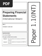 Preparing Financial Statements