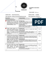 NEBOSH - Candidates Observation Sheet - Pritesh Bare