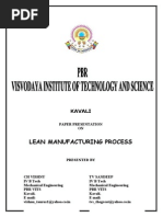 Lean Manufacturing Process: Kavali