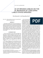 The Influence of Broken Cables On The Structural Behavior of Long-Span Cable-Stayed Bridges