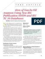 Interpretation of Gas-In-Oil Analysis Using New IEC Publication 60599 and IEC TC 10 Databases