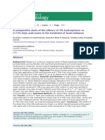 A Comparative Study of The Efficacy of 4% Hydroquinone Vs 0.75% Kojic Acid Cream in The Treatment of Facial Melasma