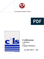 CILS Livello Due B2 Giugno 2004 Quaderno Allievo