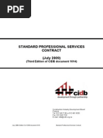 Standard Professional Services Contract July 2009