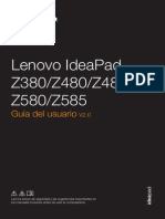 Manual de IdeadPad Lenovo z480