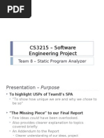 CS3215 - Software Engineering Project