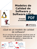 Modelos de Calidad y El Software Libre - Tec. Ernesto Quiñones