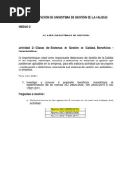 Actividad 2 Sistema de Gestión de La Calidad