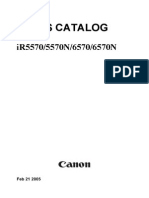 Service Parts Catalog Canon Ir6570 Ir5570 iR5570/5570N/6570/6570N