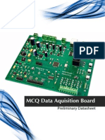 MCQ Data Aquisition Board: Preliminary Datasheet