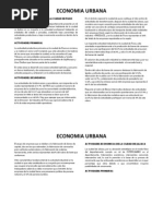 Actividades Economicas en La Ciudad de Puno