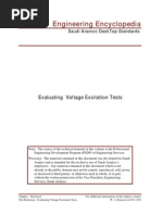 Evaluation Voltage Excitation Tests