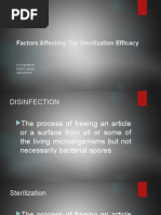 Factors Affecting The Efficacy of Disinfection and Sterilization