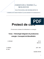 Tehnologii Integrate de Producerea Energie - Conceptul de Biorafinarie