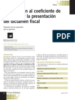 437 - PP 08 2011 Modificacion Coeficiente Utilidad Por Dictamen Fiscal PDF