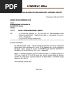 Carta. Solicitud de Adelanto Diresto