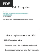 XML Encryption: Notes From