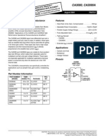 Ca3080, Ca3080A: 2Mhz, Operational Transconductance Amplifier (Ota) Features