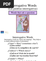 Spanish Question Words Powerpoint Presentation Palabras Interrogativas