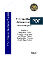 VA Office of Inspector General Interim Report