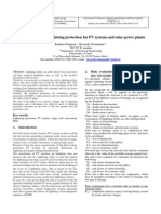 Risk Assessment and Lightning Protection For PV Systems and Solar Power Plants