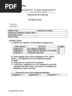 Financial Accounting Assignment