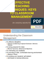 Effective Teaching Techniques: Keys To Classroom Management