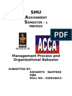 Management Process and Organizational Behavior Complete