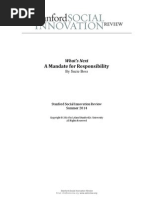 Stanford Social Innovation Review CSR Article 