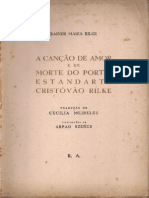 A Cancao de Amor e de Morte Do Porta Estandarte Cristovao Rilke