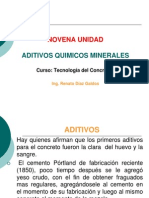 Novena Unidad - Aditivos Quimicos Minerales