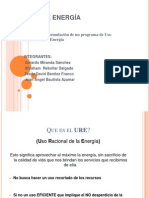 Planeacion y Formulacion de Un Programa de Uso Racional de La Energia