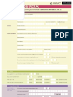 2009 Application Form