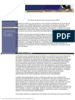 Princípios de Governança Corporativa Da Ocde - Organização para A Cooperação e o Desenvolvimento Econômico - Corpor