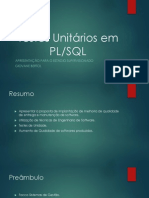 Testes Unitários em PL - SQL Entrega I