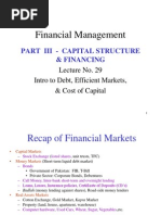 Financial Management: Part Iii - Capital Structure & Financing