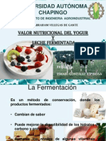 Valor Nutricional de Yogur y Las Lechees