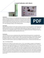Water Level Indicator With Alarm