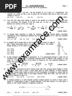 Physics Electrostatics MCQ