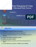 DBMS With SQL Server (Session 1)