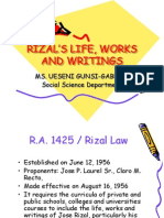 Rizal's Life, Works and Writings