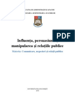 Influenta, Persuasiunea, Manipularea, Realtiile Publice