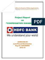 Study of Compensation Management in HDFC Bank