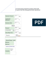 Boiler Calculator