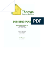 Custom Builders Business Plan