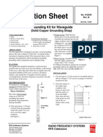 Instruction Sheet: Grounding Kit For Waveguide