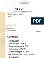 TCP and Udp: What Is Difference Between Them? Where Are They Used? Why?