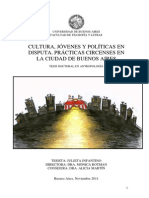 Cultura, Jóvenes y Políticas en Disputa. Tesis Infantino. Final PDF